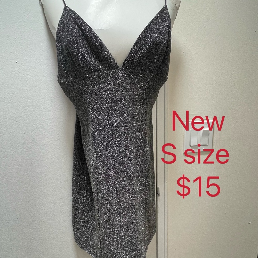 Sparkly Black Mini Dress